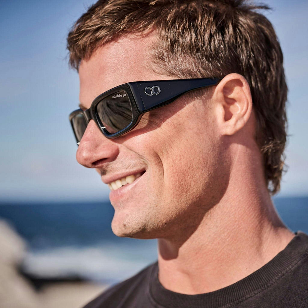 SoliTV Gloss Black | Green Polarised Bio Lens
