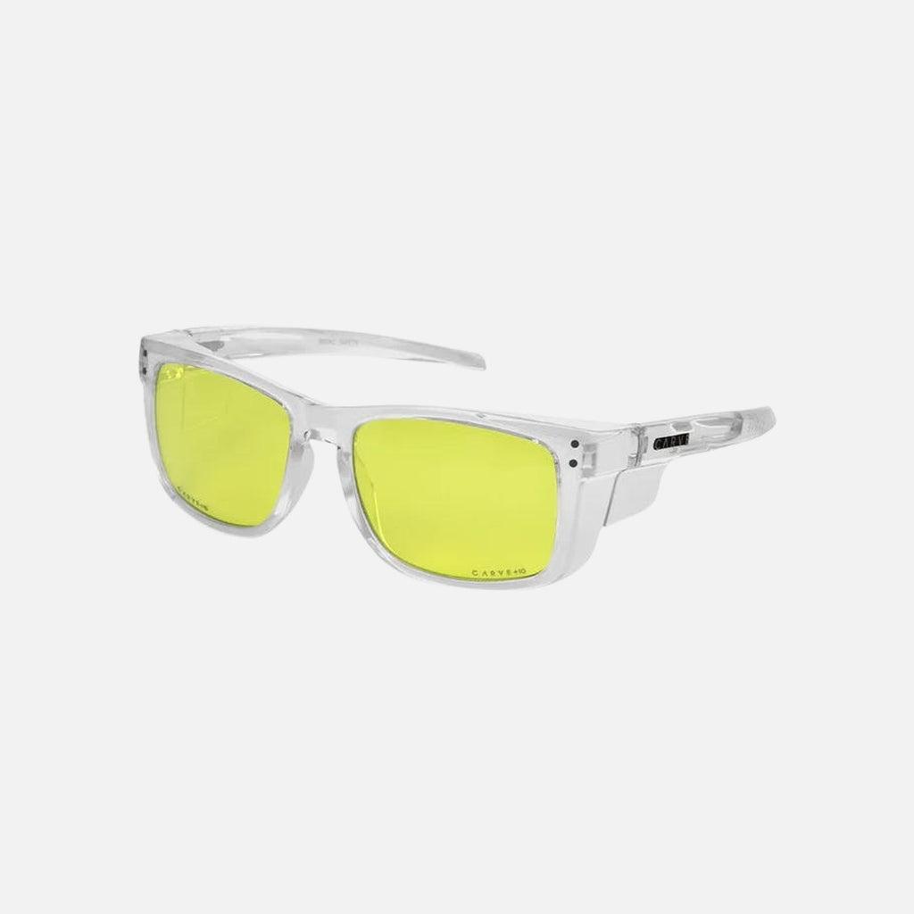 Smoko - Safety Gloss Clear Frame - Yellow Lens