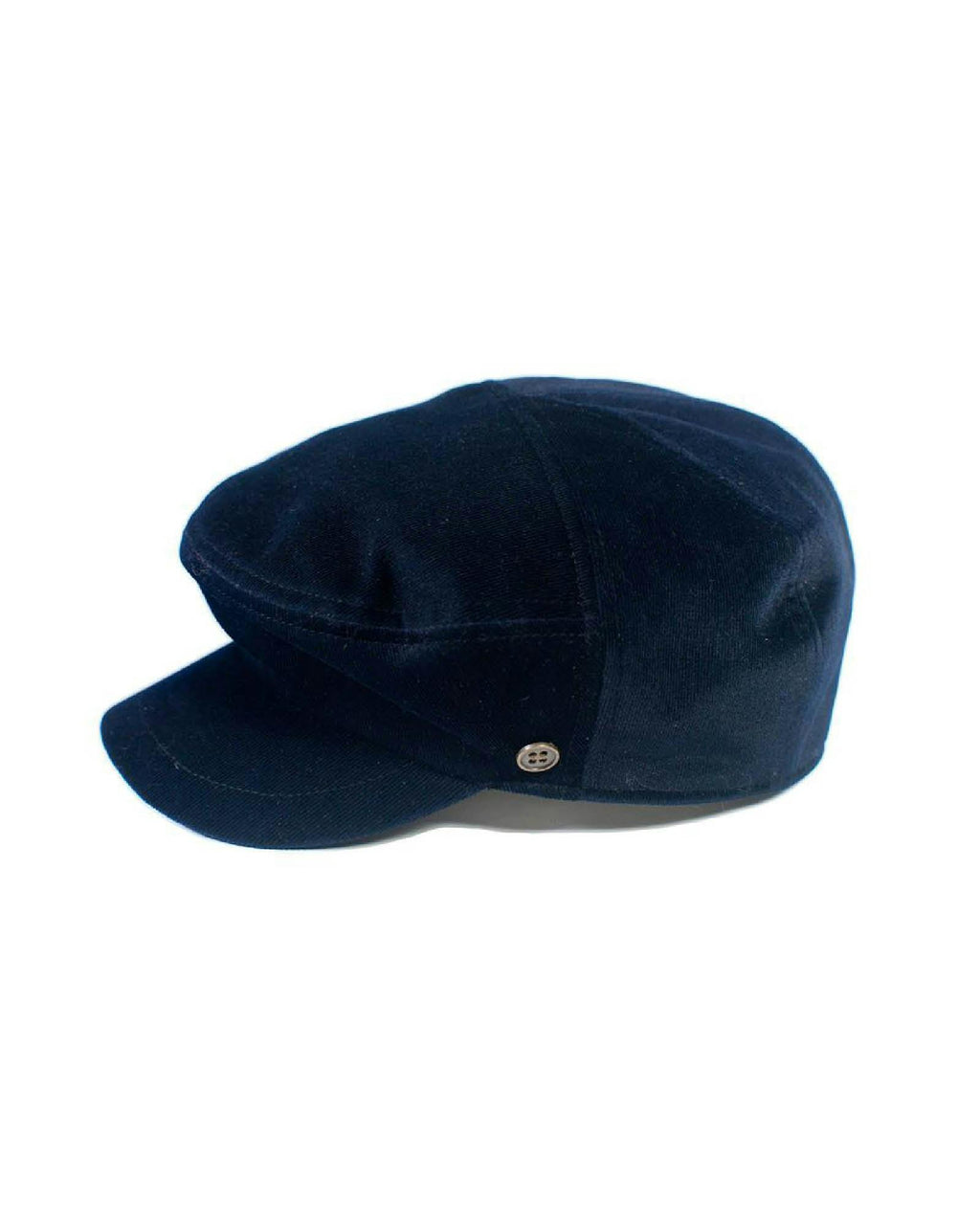 The Twist Paperboy Cap – Navy Velveteen