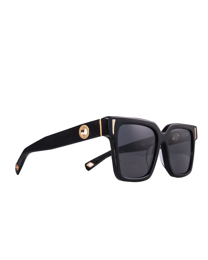 THE SOLAR FLARE Sunglasses - Black | Polarised Black Lenses