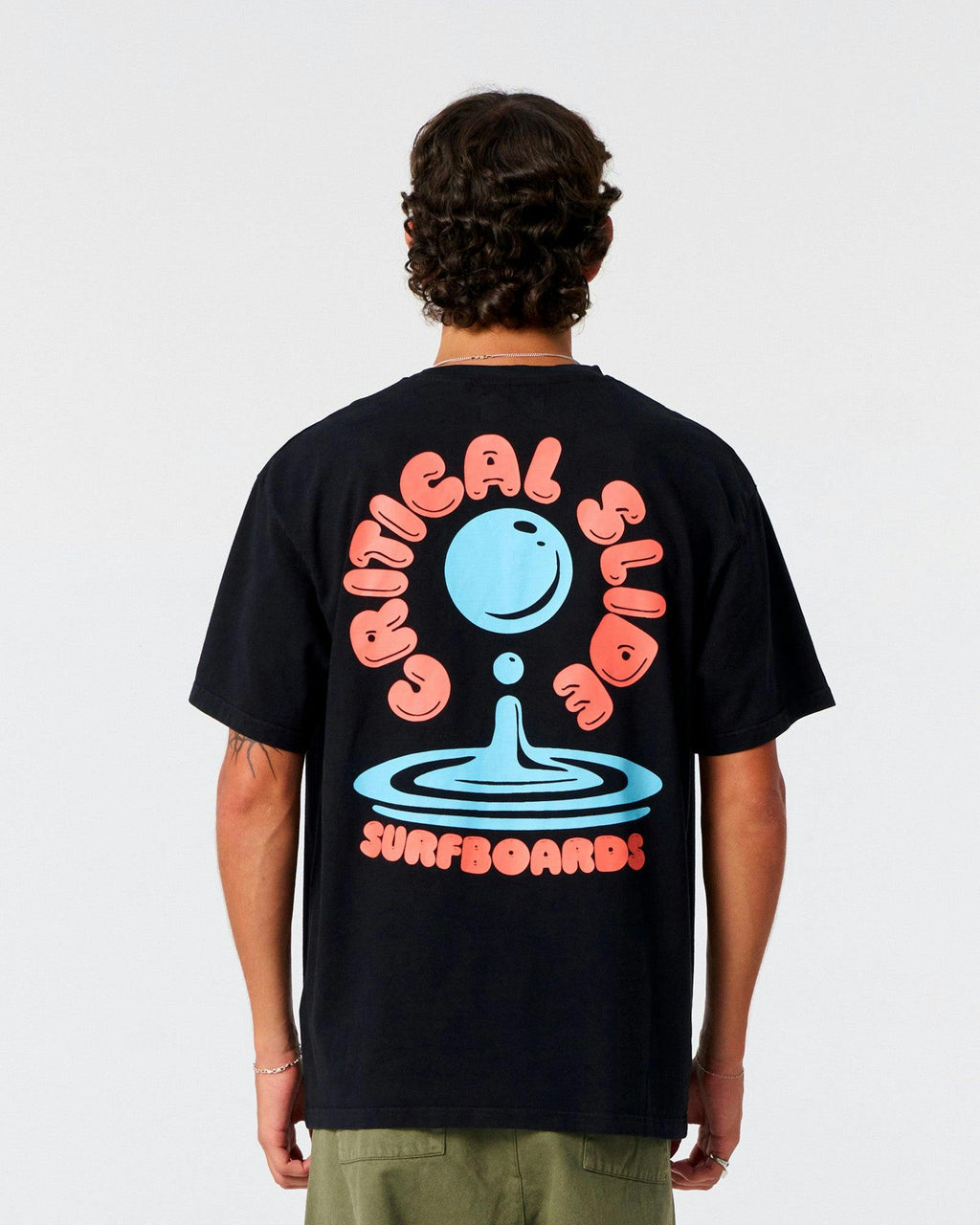 Resin Drop Tee - Vintage Black