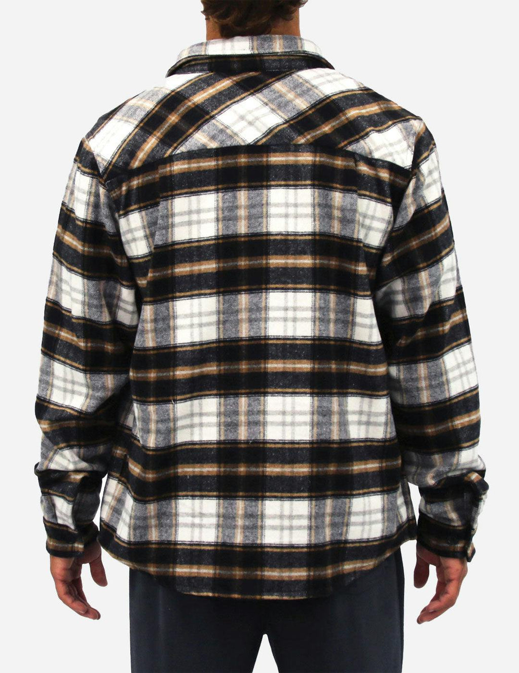 DENVER - Men’s Long Sleeve Flannel Shirt - Muted/Charcoal