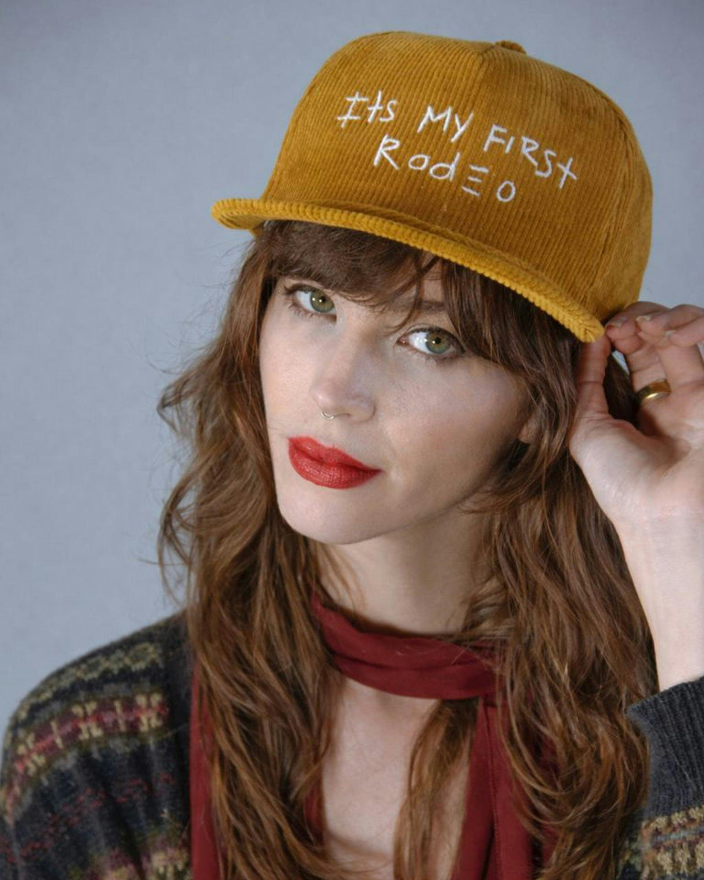 It’s My First Rodeo – Corduroy Stash Cap in Caramel