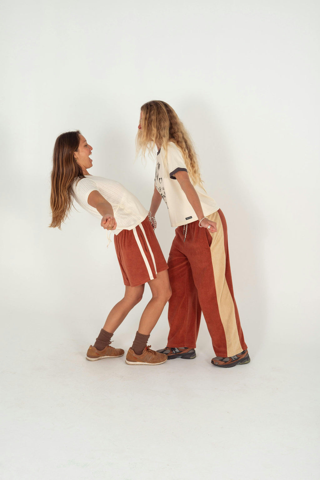 Après Surf Panel Pant in Rust & Cream