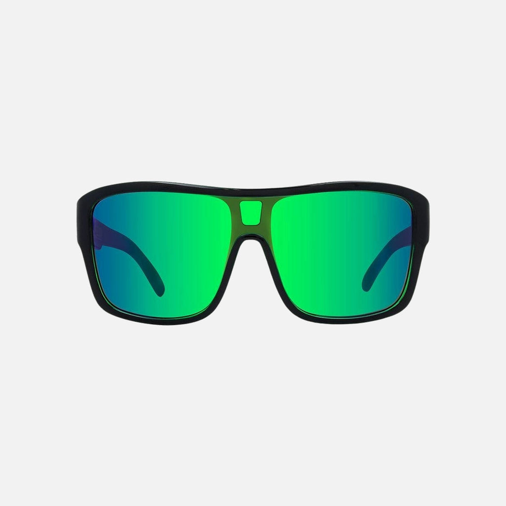 Anchor Beard - Gloss Black Outer Frame with Green Crystal inner Trims, Green Iridium Lens