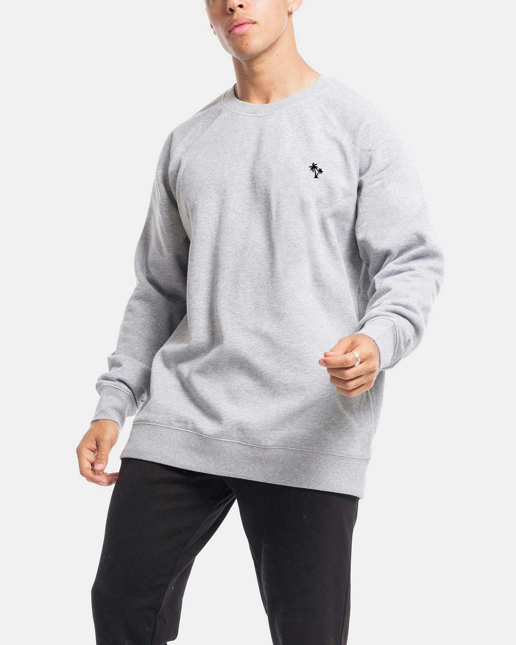 Palm Embroidery Crewneck