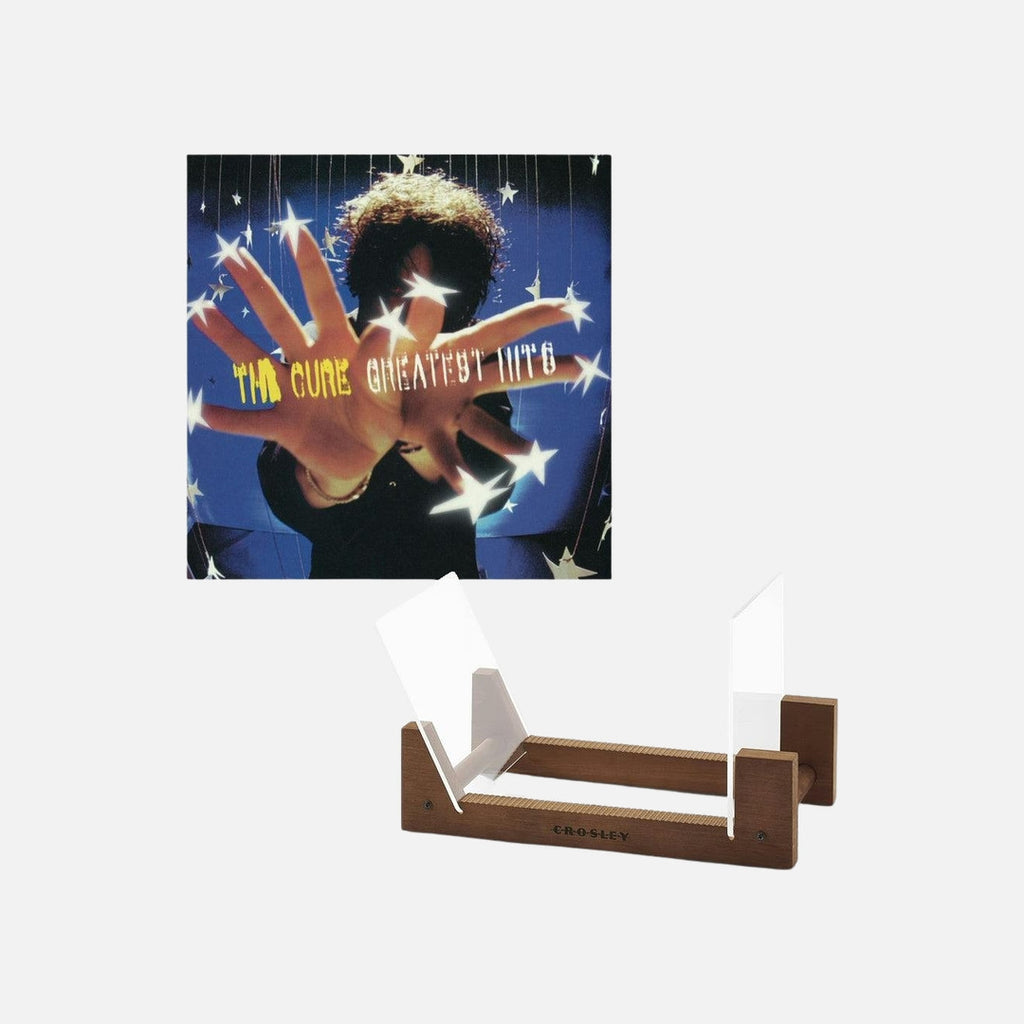 The Cure Greatest Hits - Double Vinyl Album & Crosley Record Storage Display Stand