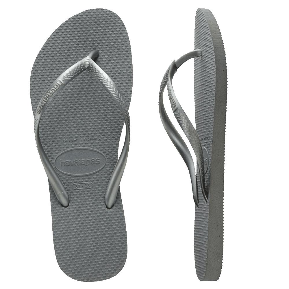 Slim Metallic Thongs