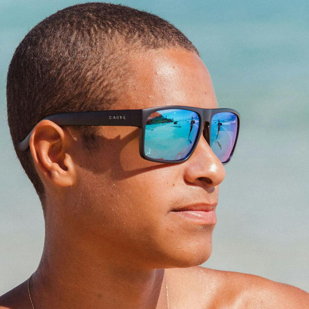 Vendetta - Matte Black Frame Grey Polarized Lens Blue Iridium