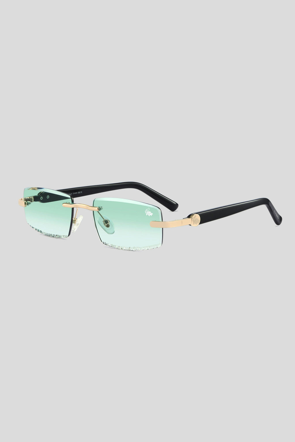 Diamond Cut Mabel Green Gold | Black