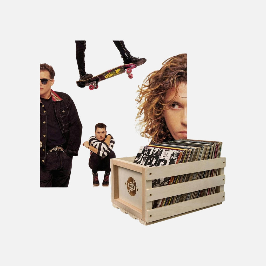 Crosley Record Storage Crate & Inxs Kick - Vinyl Album Bundle
