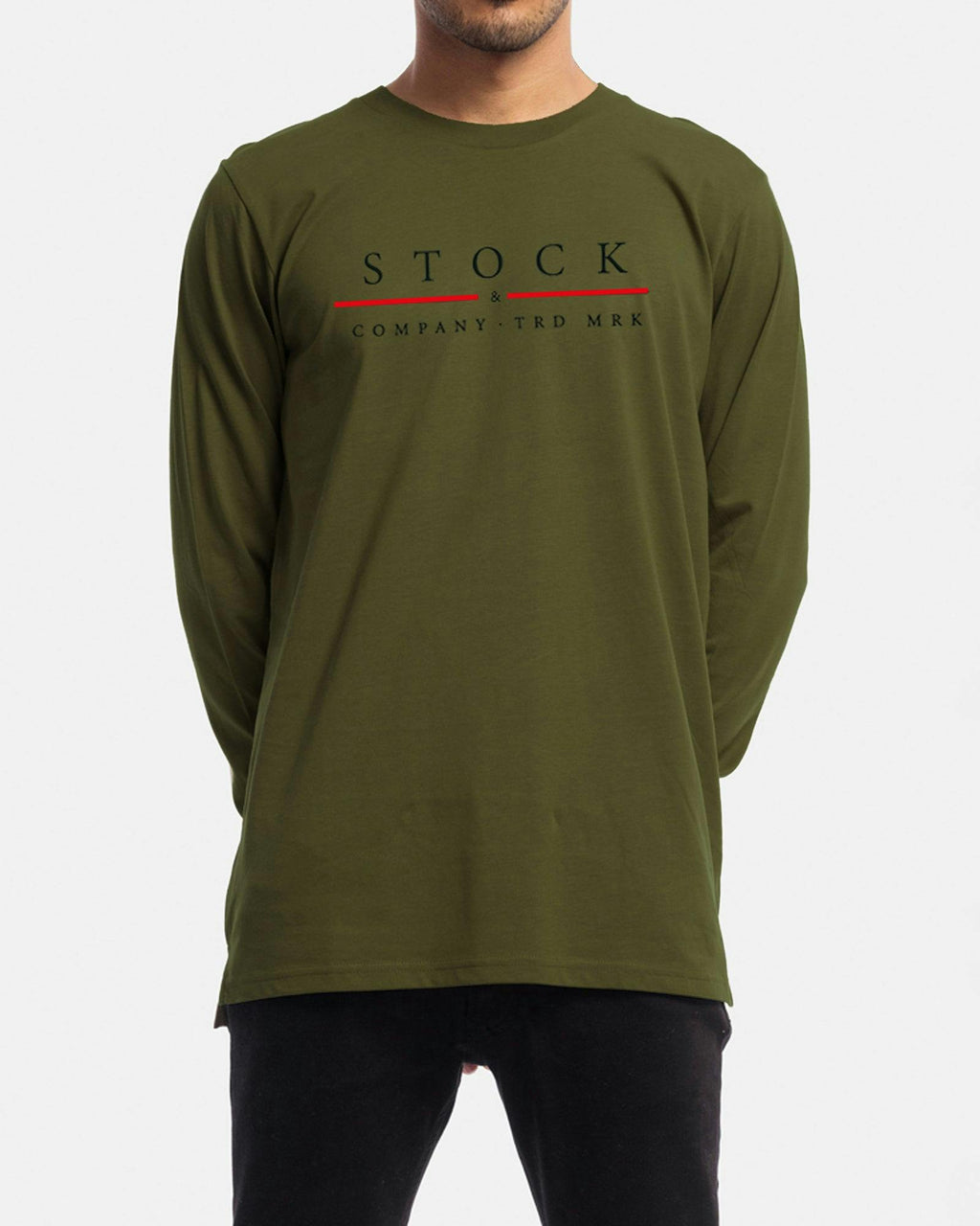Red Line Long Sleeve Tee