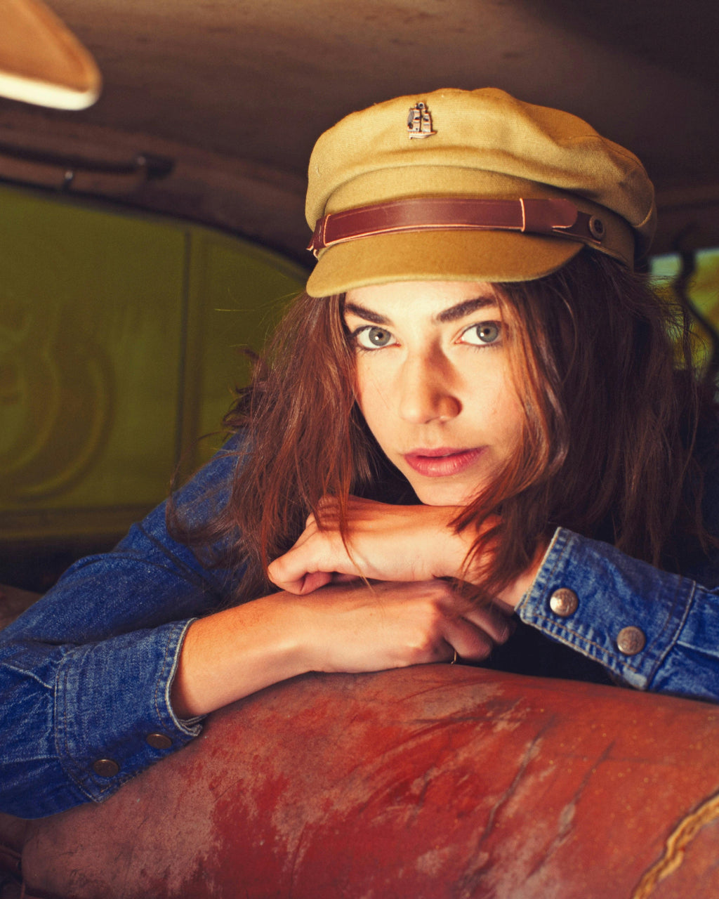The Sea Cap Green | Canvas Sailor Hat