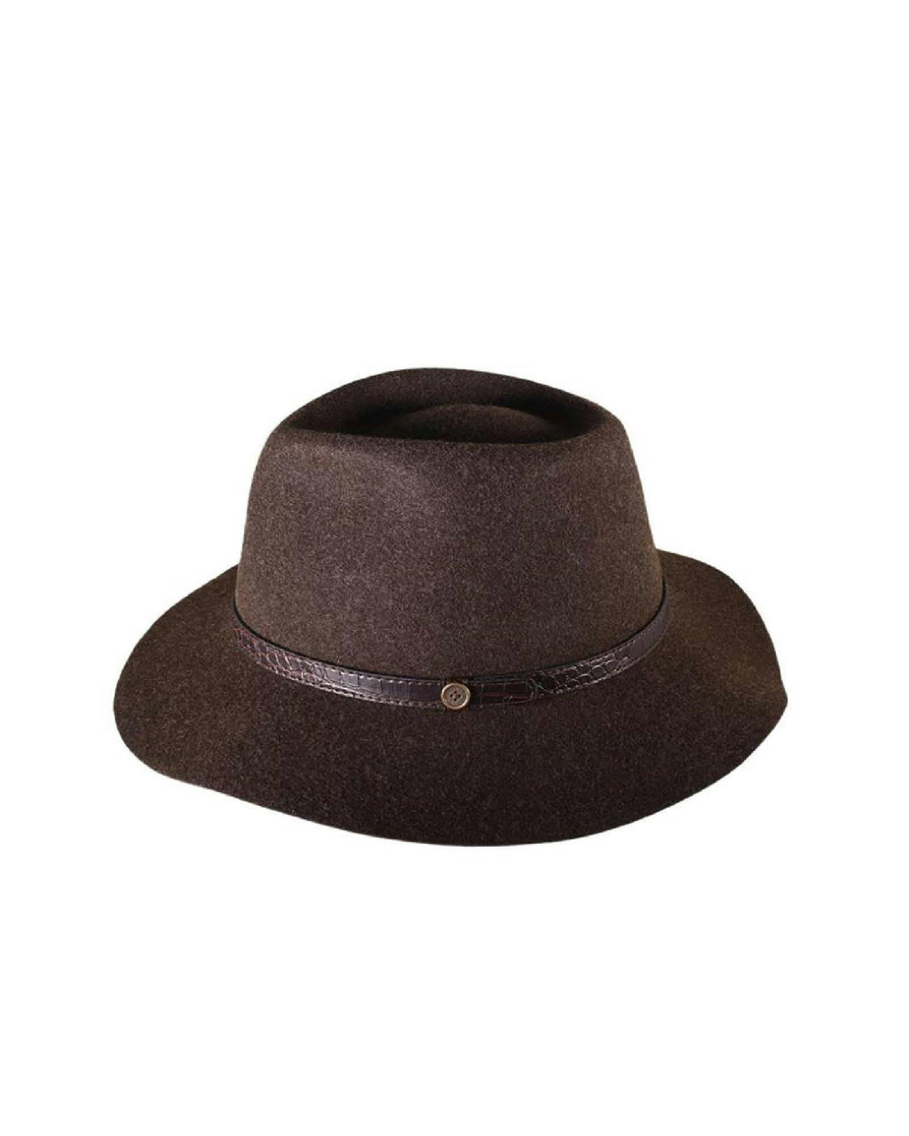 The Dingo – Mottle Brown Crushable Wool Felt Hat