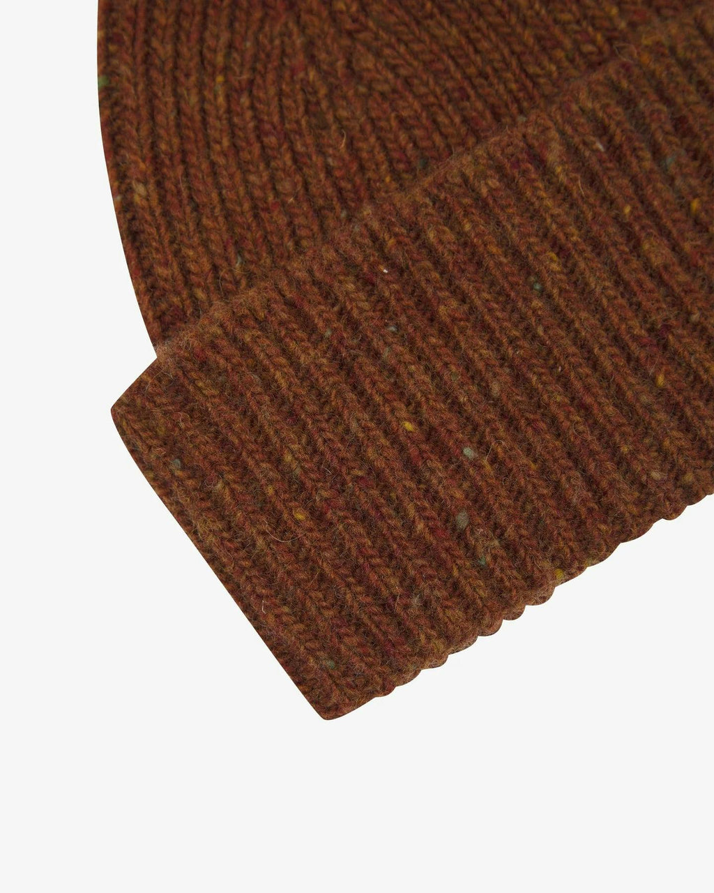 Uskees 4003 Speckled Donegal Wool Beanie in Chestnut