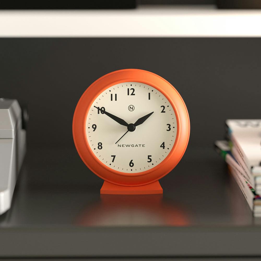 Newgate Pacific Mantel Clock-Pumpkin Orange