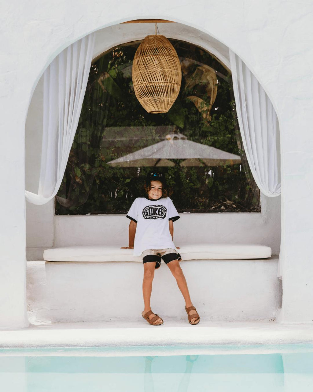 STOKED Tee White