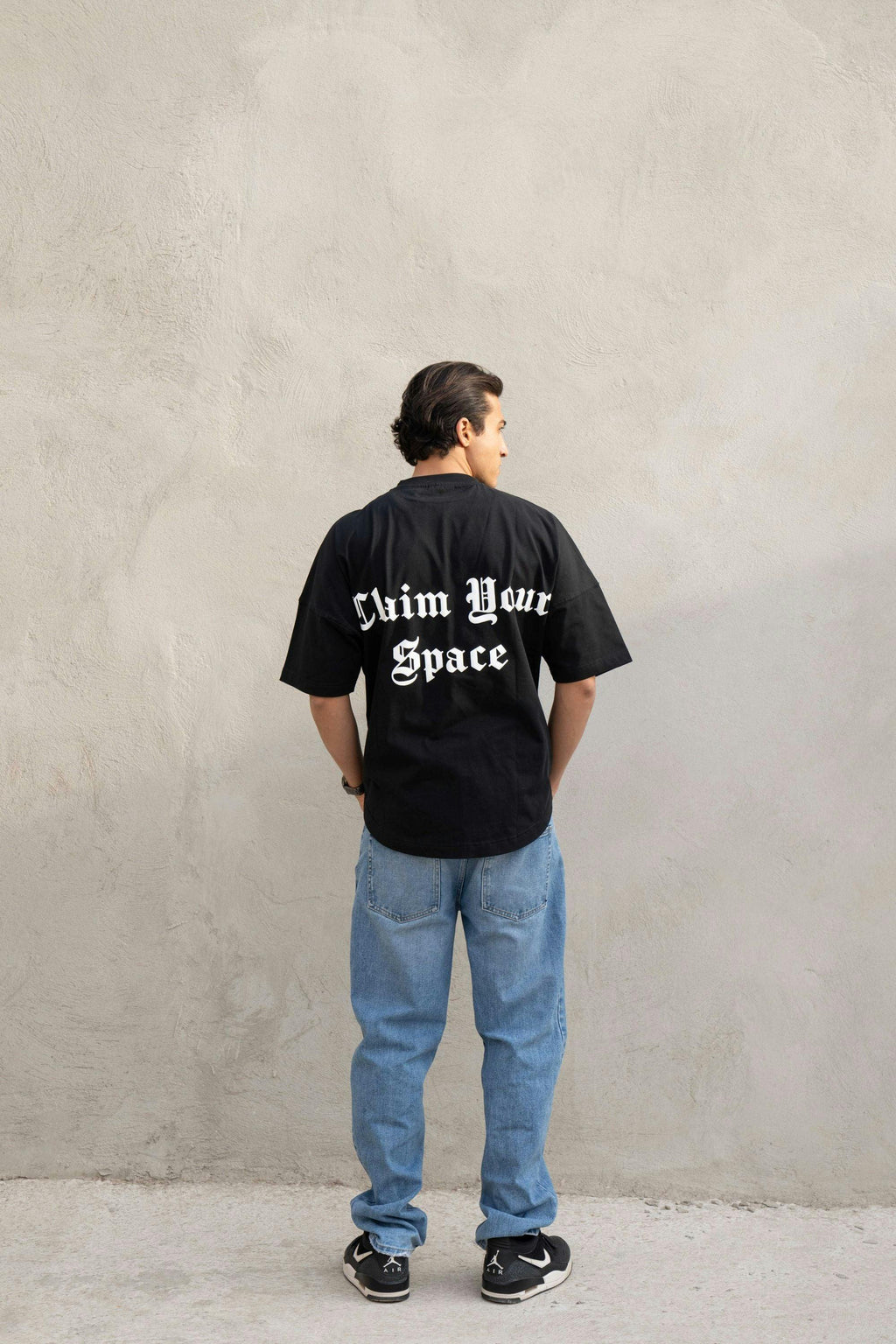 Mens Clubman 'Precision Line' T- Shirt Black