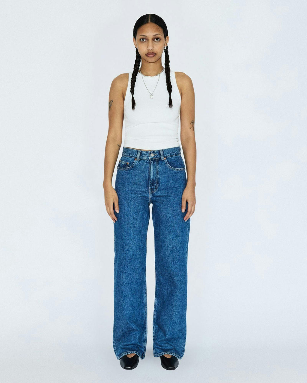 Echo High Straight Jeans TALL - Bay Mid Retro
