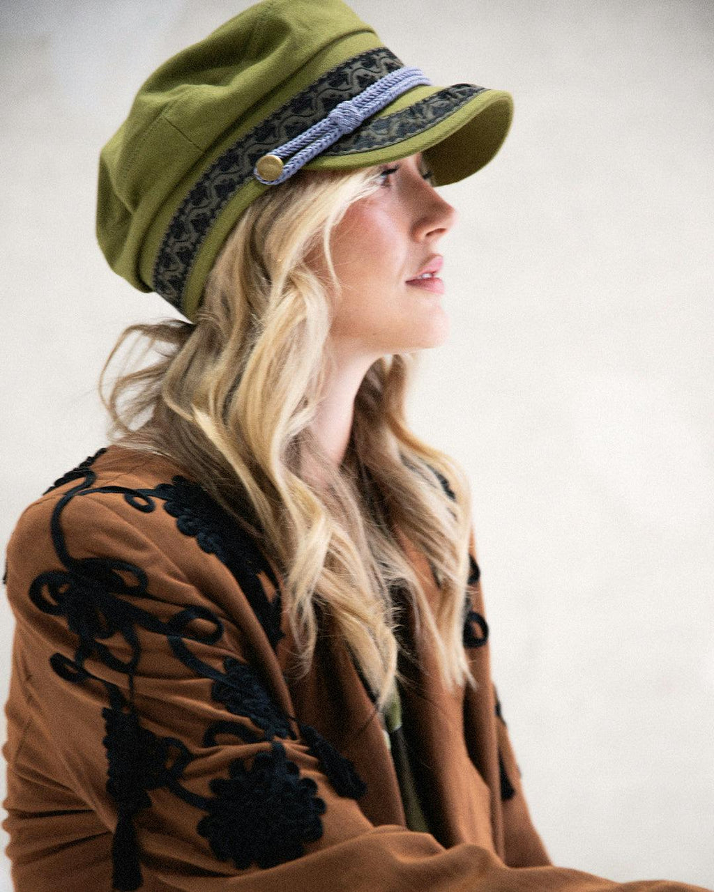 The Naomi Cap - Green Canvas