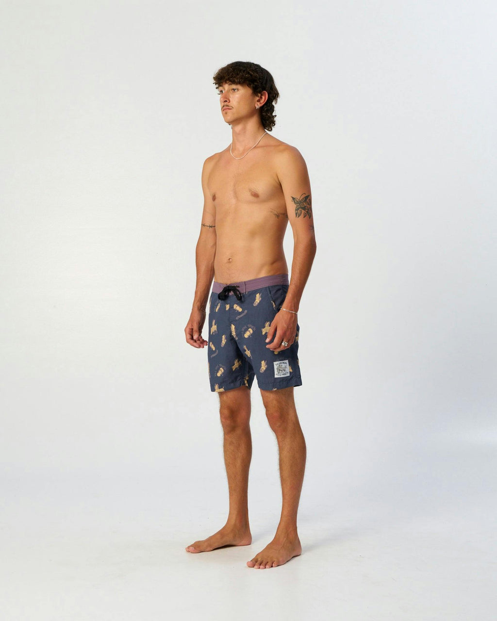 Peace Thong 17" Boardshort - Blue