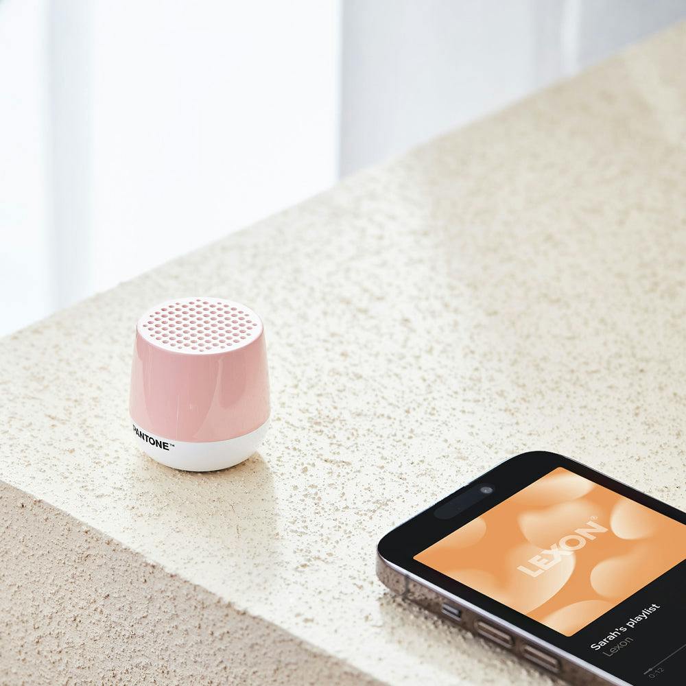 Lexon Mino+ Mini Bluetooth Speaker PANTONE - Rose Pink