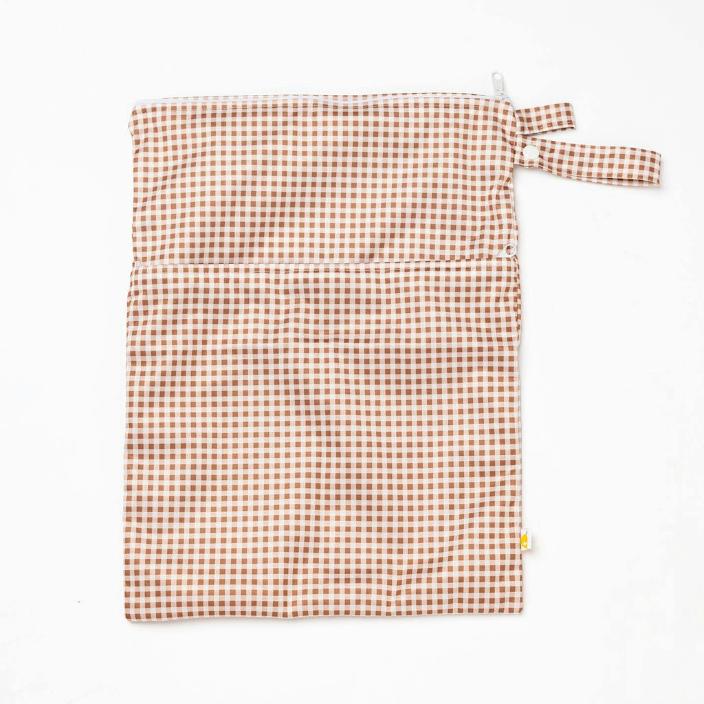 Tyoub Stay-dry Zip Wet Bag– Fawn Gingham