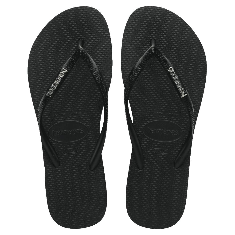 Slim Metal Logo Thongs