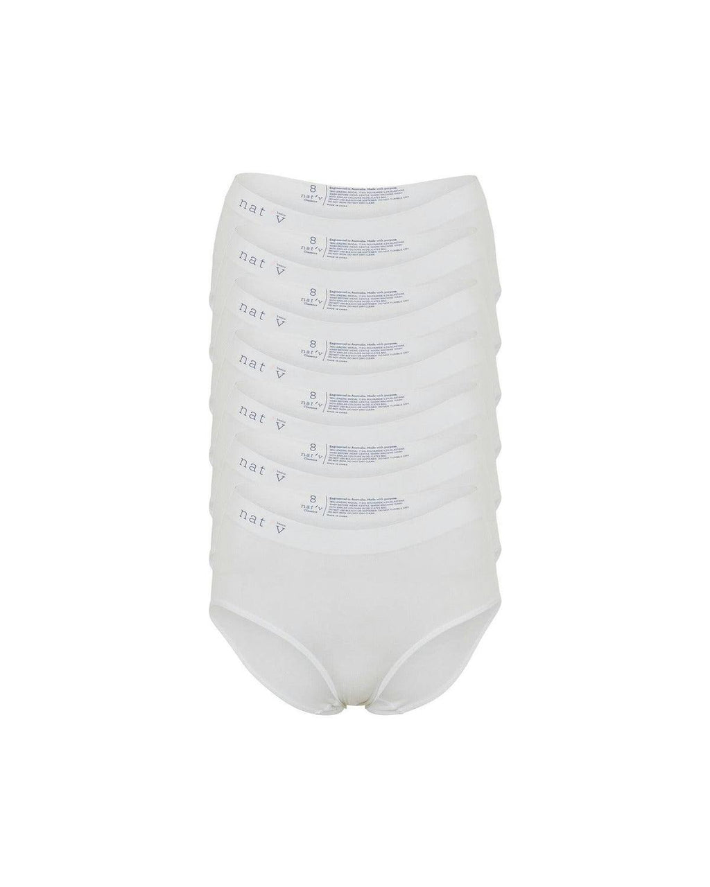 Classic Modal Full Brief Underwear 7 Pack - White