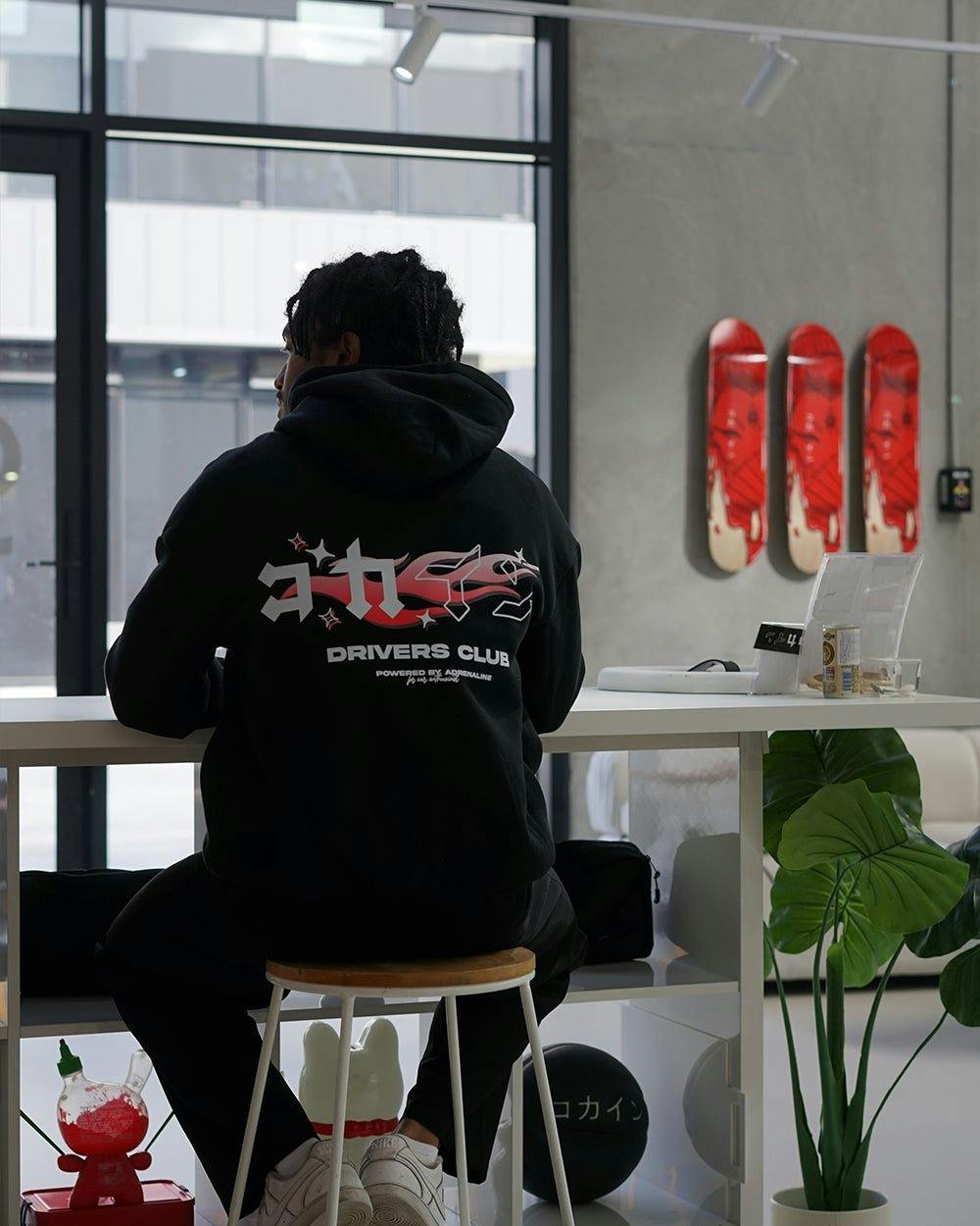 "Drivers Club" Hoodie // BLACK